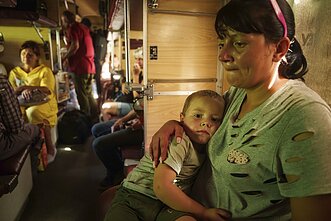 Evakuacinis traukinys; Pokrovskas, Donecko sritis