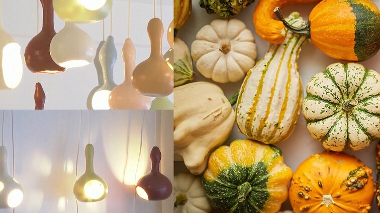 Į rankas brukamas cukinijas ir moliūgus paverskite kūriniais: parodė, kaip pasigaminti lempas