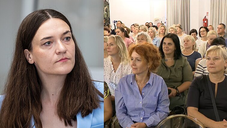 350 mokytojų susitiko su ŠMSM ministre: nerimauja dėl įtraukiojo ugdymo ir vadovėlių