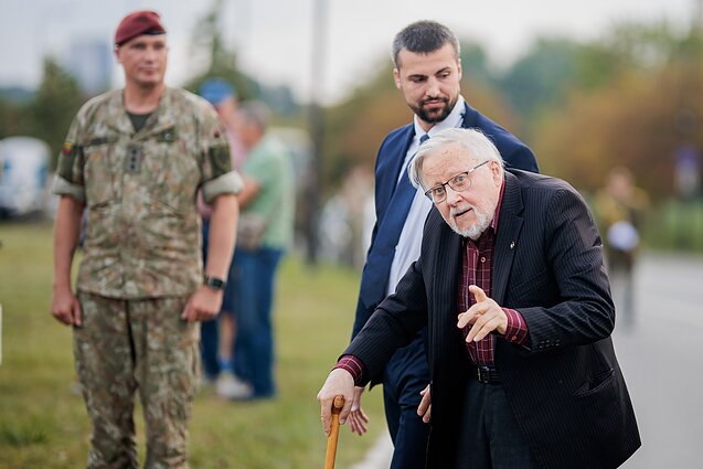 Minimos kario savanorio Artūro Sakalausko žūties 33-osios metinės; Vytautas Landsbergis