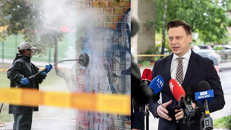 Naują grafičių šalinimo tvarką pristatęs Benkunskas: tai – vandalizmas, o ne gatvės menas