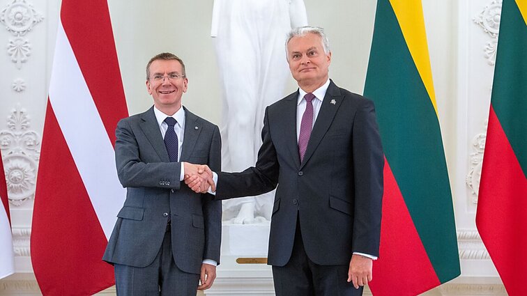 Prezidentų Gitano Nausėdos ir Edgaro Rinkevičiaus spaudos konferencija
