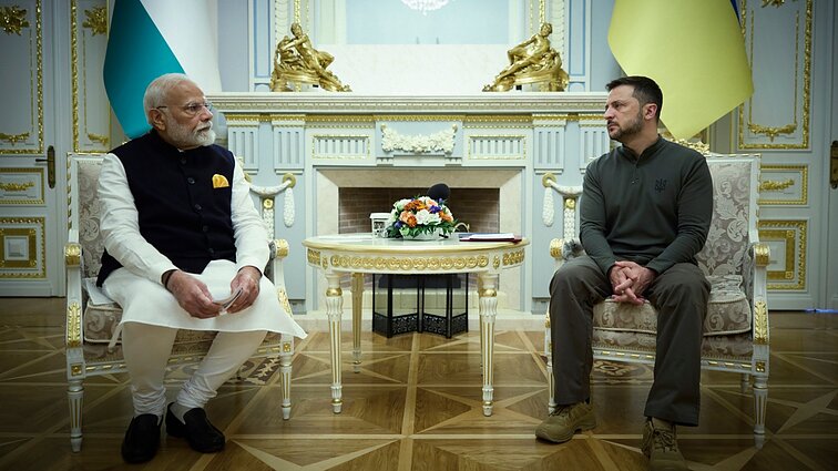 Po vizito Maskvoje į Kyjivą atvykęs Indijos premjeras Modis: esame taikos pusėje