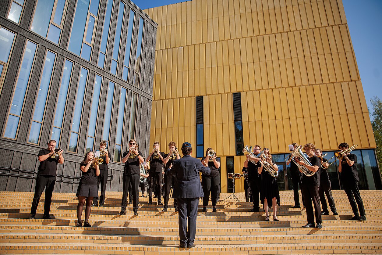 Pristatytas Lietuvos muzikos ir teatro akademijos studijų miestelis
