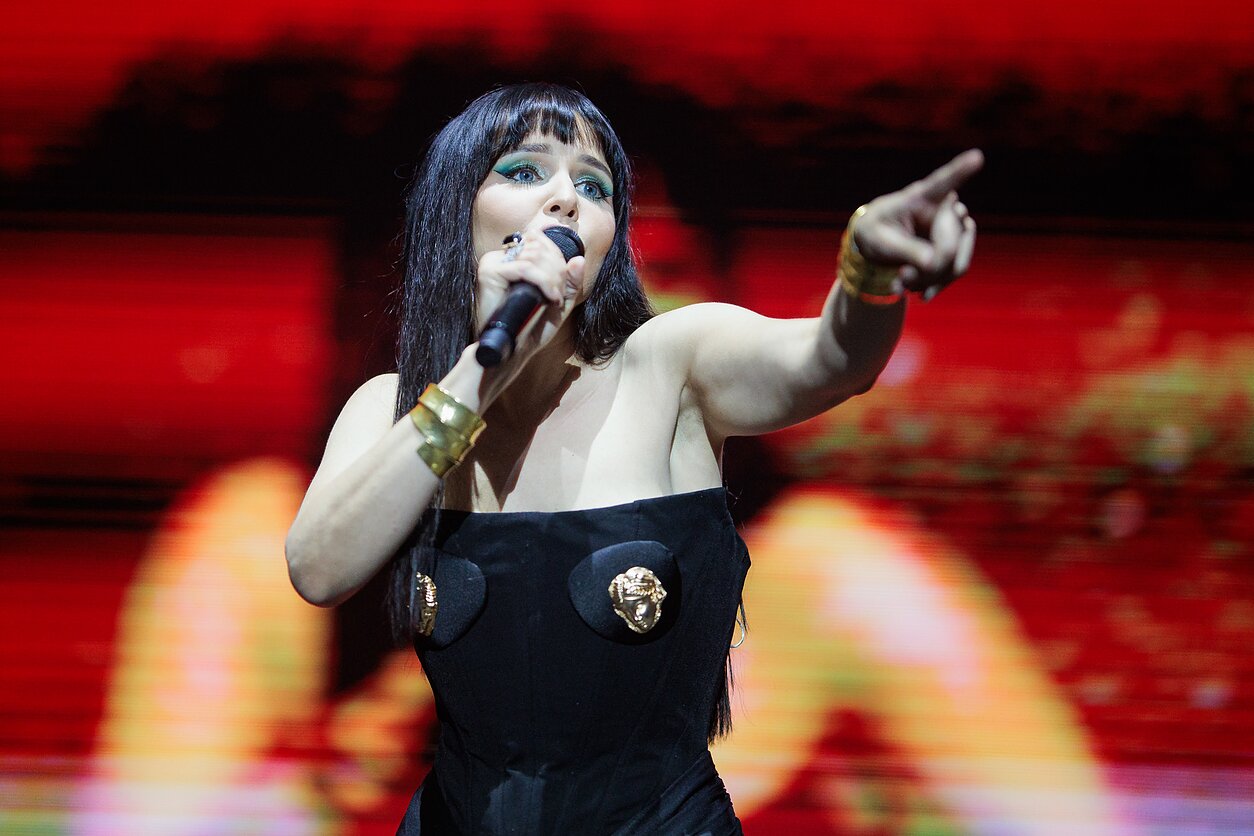 Monikos Liu koncerto „Sostinės dienose“ akimirka 