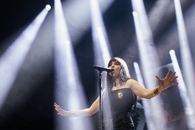 Monikos Liu koncerto „Sostinės dienose“ akimirka