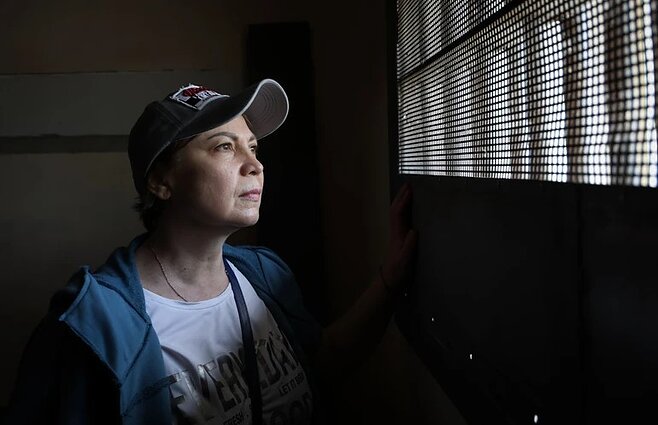 Ірина Радецька у камері, де її тримали російські військові у серпні 2022 року Ірина Радецька у камері, де її тримали російські військові у серпні 2022 року