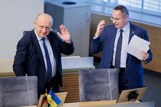 Seimas svarsto Andriaus Kubiliaus kandidatūrą į Europos Komisiją. Andrius Kubilius ir Žygimantas Pavilionis