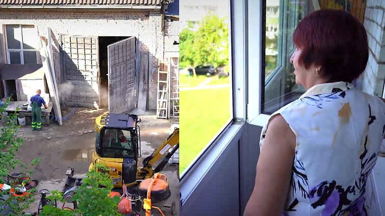 Po butų langais – pramoninis ūžesys ir dulkės: įmonė pažadą išsikelti laužo jau metų metus