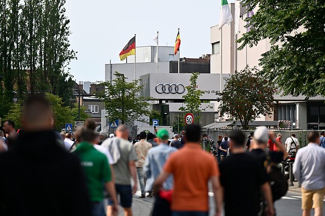 „Audi“ darbuotojų streikas Belgijoje