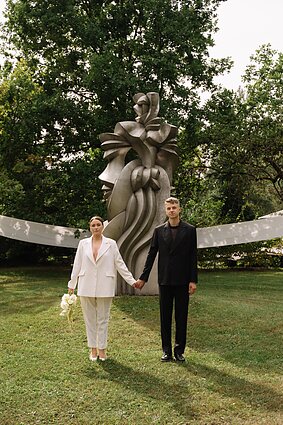 Laidos „Labas rytas, Lietuva“ vedėjas Kristupas Naraškevičius vedė mylimąją Karoliną