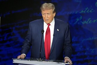 JAV prezidento rinkimų debatuose susitinka Kamala Harris ir Donaldas Trumpas
