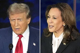 JAV prezidento rinkimų debatuose susitinka Kamala Harris ir Donaldas Trumpas