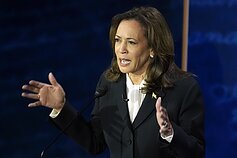 JAV prezidento rinkimų debatuose susitinka Kamala Harris ir Donaldas Trumpas