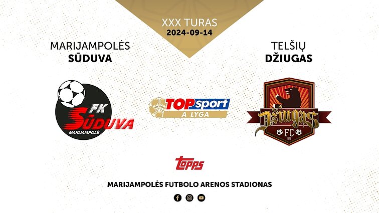 Gražiausi Marijampolės „Sūduvos“ – Telšių „Džiugo“ rungtynių epizodai