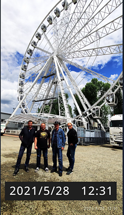 Seimo narys M. Skritulskas (antras iš kairės) 2021m. gegužę Čekijoje