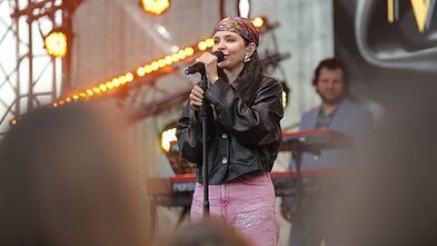 Monikos Liu koncerto akimirka