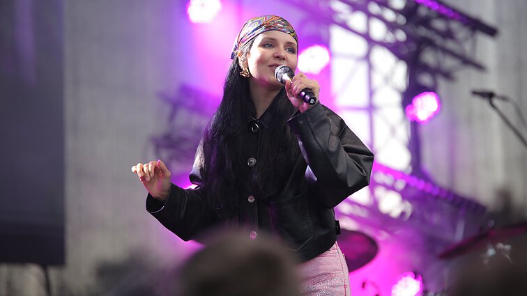 Monikos Liu koncerto akimirka