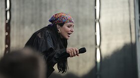 Monikos Liu koncerto akimirka