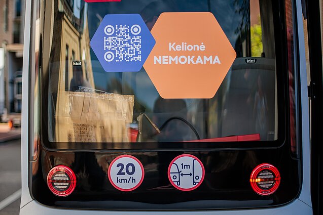 Į Vilniaus gatves išrieda autonominis autobusas