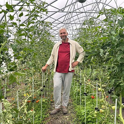 Ekologinio Bačkonių ūkio šeimininkas Andrius Prusakovas iš Kaišiadorių rajono.