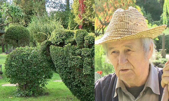 88-erių Benediktas puoselėja savo dekoratyvinį sodą: vien bulvių ir svogūnų man neužtenka