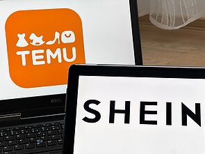 Interneto parduotuvės „Shein“ ir „Temu“ Interneto parduotuvės „Shein“ ir „Temu“