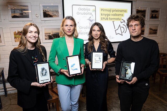 Pirmosios prieinamos knygos vaikams G. Grušaitės „Grožis ir Heizelis“ pristatymas