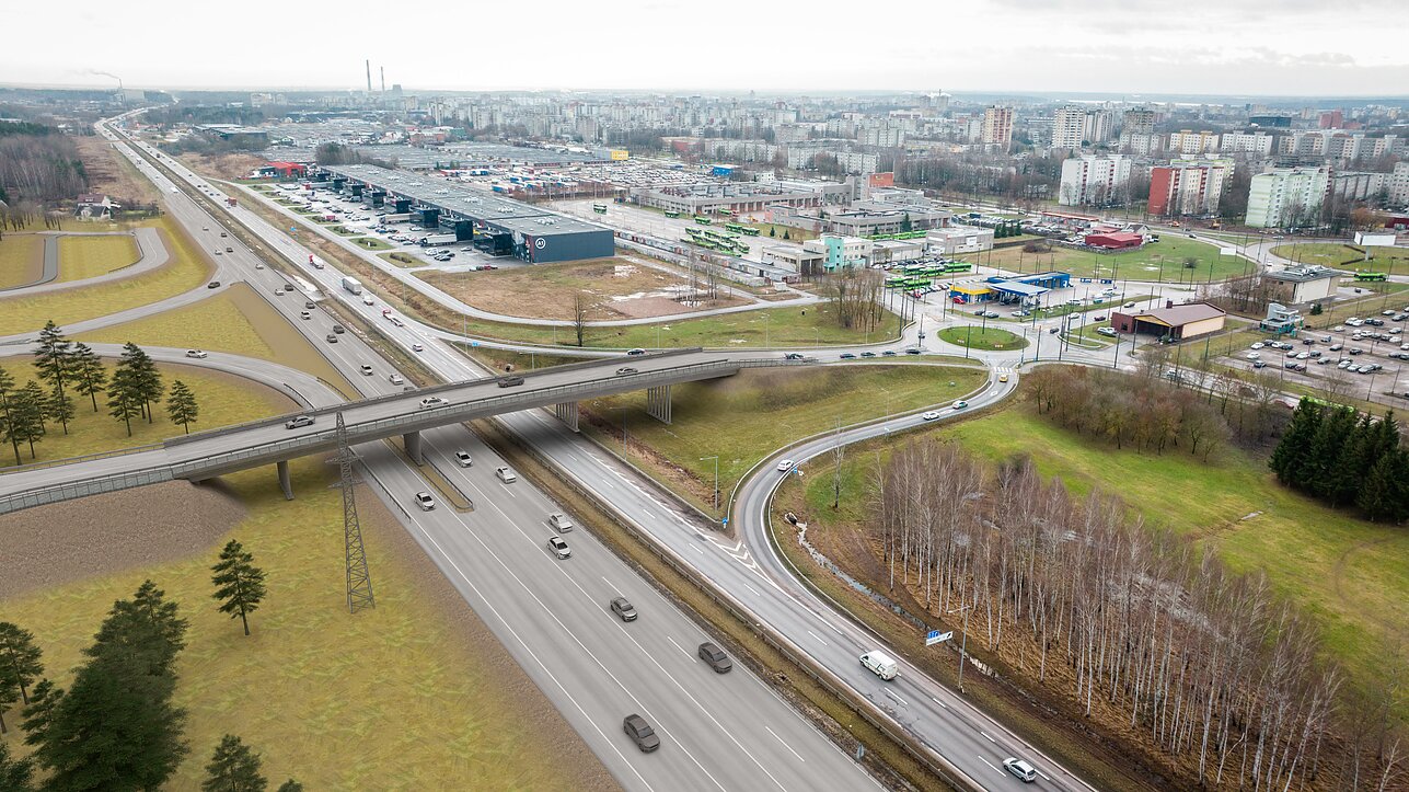 Kaune prasideda Ašigalio viaduko statybos virš A1 magistralės
