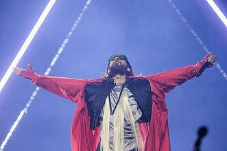 Jaredo Leto grupės „30 Seconds To Mars” koncertas Kauno „Žalgirio“ arenoje
