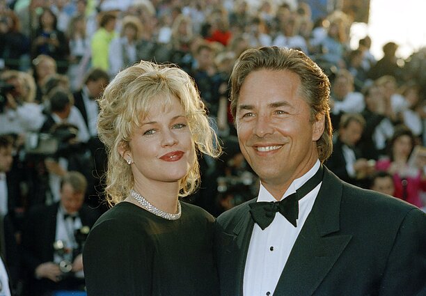 Donas Johnsonas ir Melanie Griffith Donas Johnsonas ir Melanie Griffith