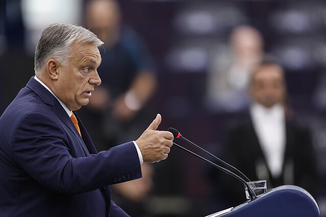 Aptarė Orbano kalbą EP: aršiai kritikavo žaliąjį kursą, ignoravo Ukrainą