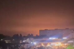 Iš toli – vaizdas į dronų ataką Iš toli – vaizdas į dronų ataką
