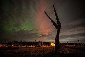 The Northern Lights in Trakai District