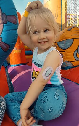 Diabetu sergantis vaikas