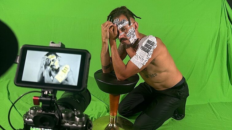 Medono klipo filmavimo akimirka