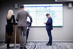 Pirmasis Seimo rinkimų turas. „Nemuno aušros“ rinkimų štabas. Remigijus Žemaitaitis