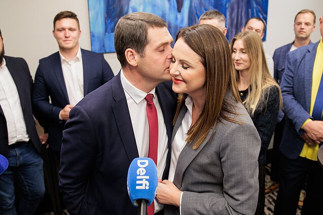 Pirmasis Seimo rinkimų turas. „Nemuno aušros“ rinkimų štabas. Remigijus Žemaitaitis