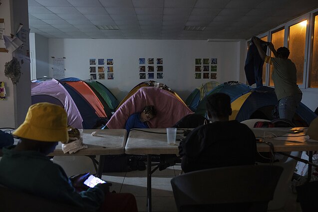 Apgyvendinti migrantai Prancūzijoje