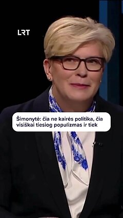 Žemaitaičio ir Šimonytės ginčas: aš tikrai ne egzamine ir jūs ne prokuroras