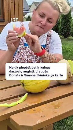 Draugės sukūrė projektą apie draugystę ir daržininkystę