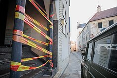 Sekmadienio rytą, įtariama, padegtos Krašto apsaugos ministerijos durys Sekmadienio rytą, įtariama, padegtos Krašto apsaugos ministerijos durys