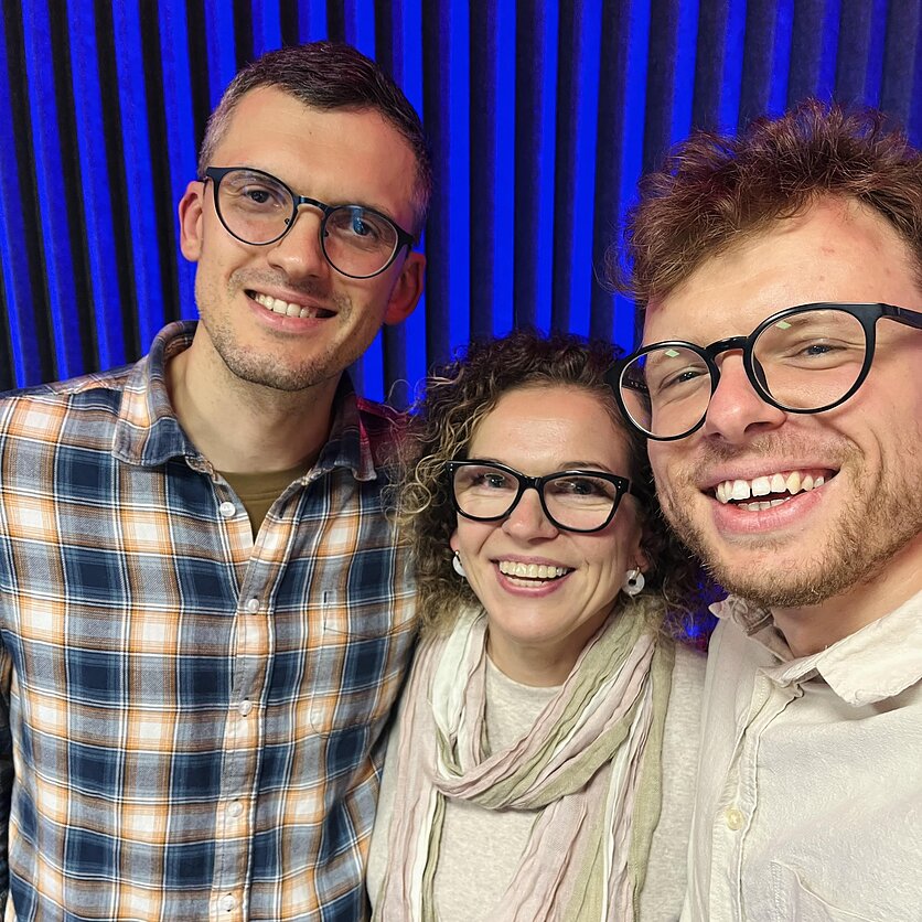 I. Klėjaus nuotr., laidos autoriai su dr. Daiva Bartušiene