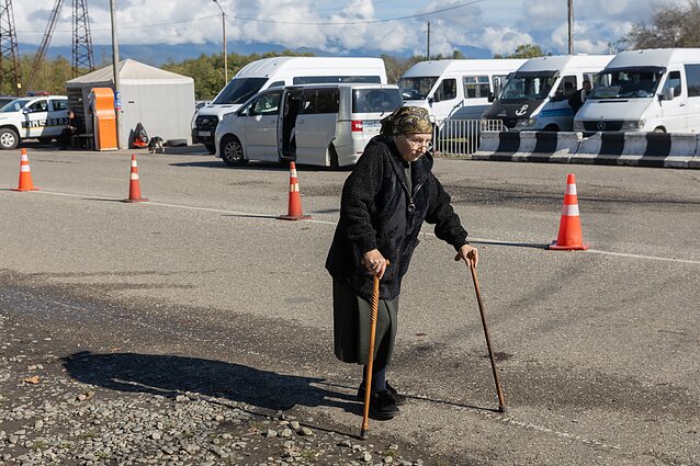 Klara iš Abchazijos atvyko į Sakartvelą Klara iš Abchazijos atvyko į Sakartvelą