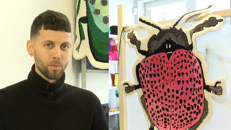 Į Visaginą grįžęs Olegas ėmėsi netradicinio verslo: jo kilimais žavisi ir amerikiečiai