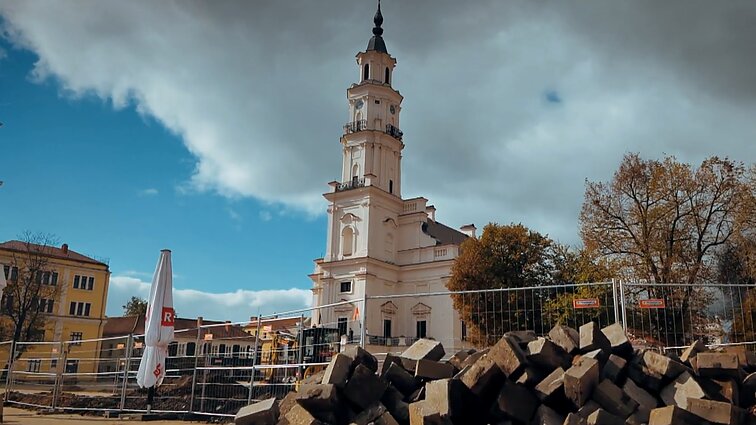 Nerimaujama dėl Kauno Rotušės aikštės remonto: bijo, kad autentiką pakeis blizgesys