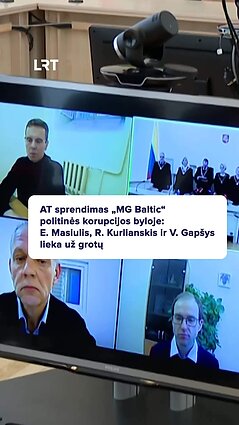 „MG Baltic“ byla: 3 nuteistieji lieka kalėjime
