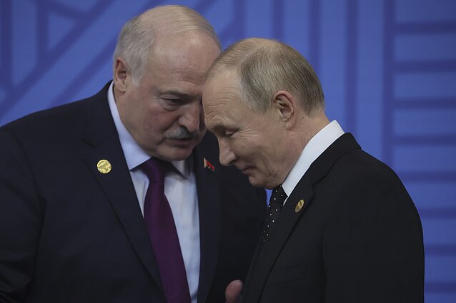 Александр Лукашенко и Владимир Путин Александр Лукашенко и Владимир Путин