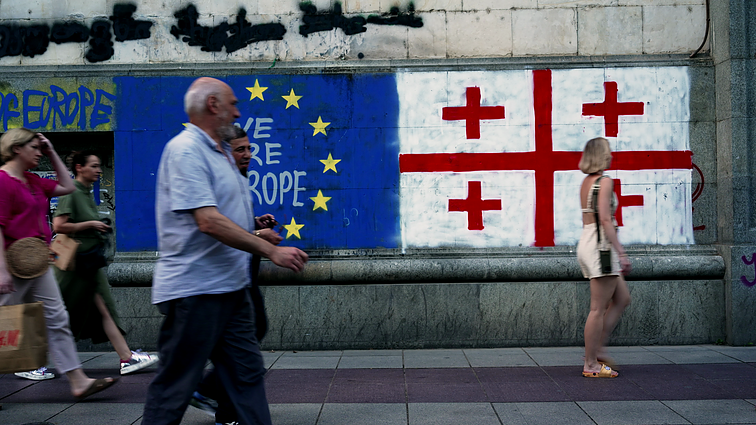 Proeuropietiški ženklai Tbilisyje