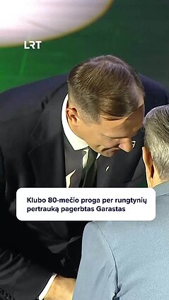 „Žalgirio“ arenoje pagerbtas legendinis treneris Vladas Garastas